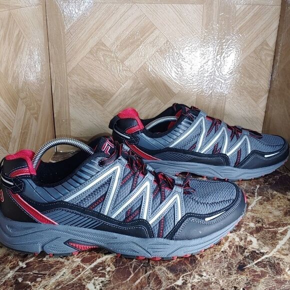 Fila men's trail running shoe sneaker gray size 13 - Picture 2 of 10